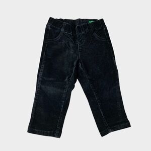 United Colors Of Benetton Kids Black Velvet Pants